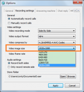 record skype video calls in 1080p
