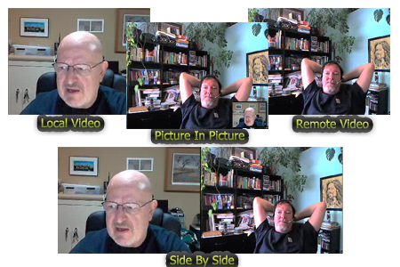 Record Skype video call in different mode