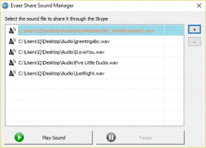 Share music through the Skype