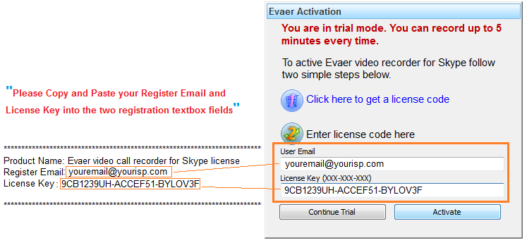 activate Evaer Teams video call recorder