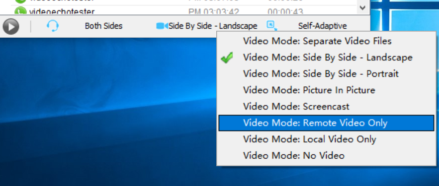 Capture Skype remote video only